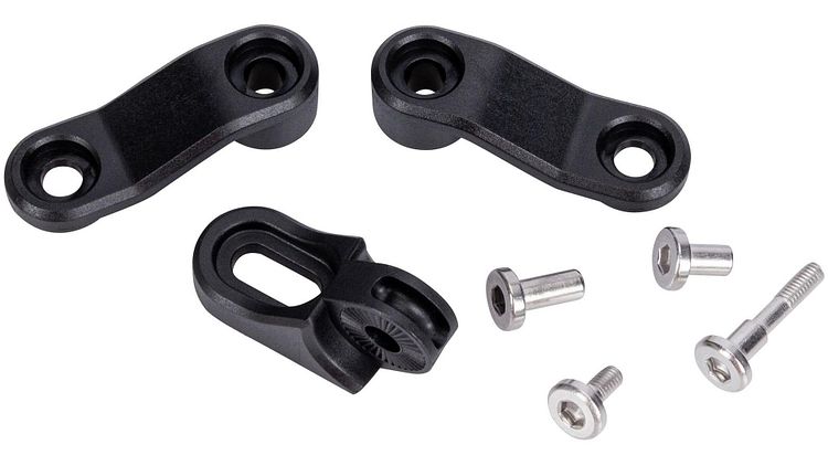 CONTEC Halterung DLUX schwarz/silber 3-teiliger Standardhalter