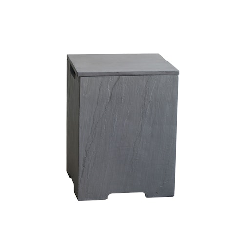 Gardenforma Abdeckung für 5kg Gasflaschen, Beton-Optik space grey Faser-Beton