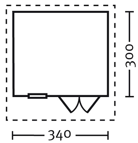 Skan Holz 28 mm Gartenhaus Malaga