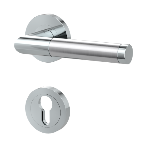 Griffwerk Türgriff LOREDANA PROFESSIONAL Schraubtechnik GK3 - Edelstahl poliert/matt