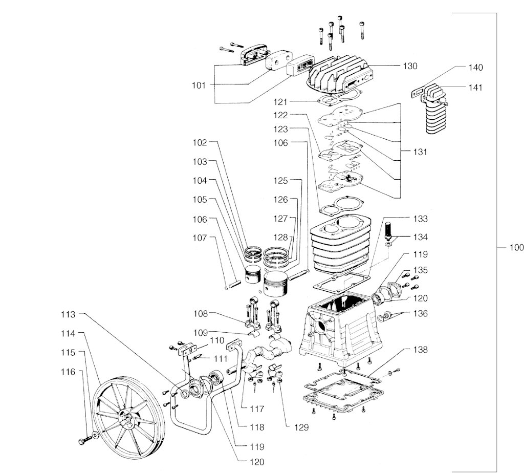 Explosionszeichnung Ersatzteile