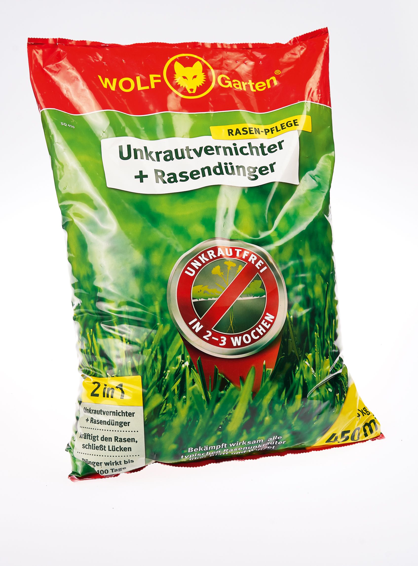 WOLF-Garten - 2-in-1: Unkrautvernichter plus Rasendünger SQ 450