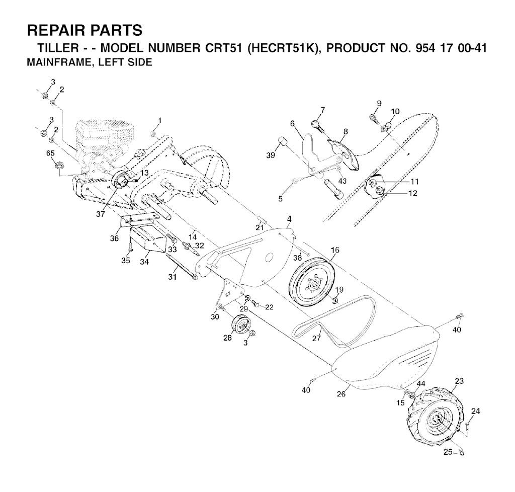 Explosionszeichnung Ersatzteile