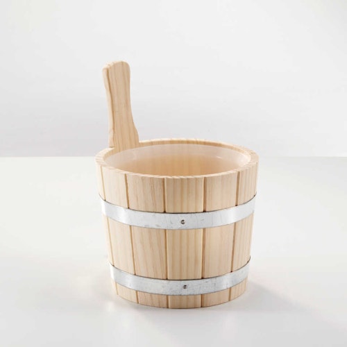 Infraworld Aufgusseimer 3 l Fichte mit Kunststoffeinsatz