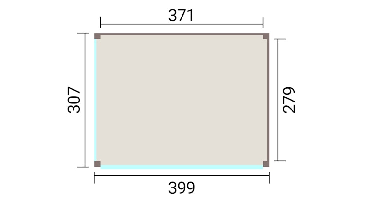 Weka Design Pavillon Lumley - 400 x 300 cm