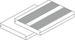 Handmuster OSMO Terrassendiele Multi-D braun Voll 20 x 140 mm  französisch oder glattZubehörbild