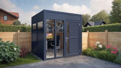 Bertilo Element-Gartenhaus Cubus 2 Office - 19 mm