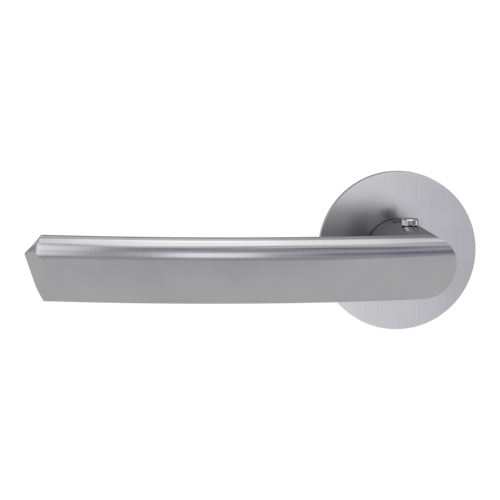 Griffwerk Türgriff smart2lock 2.0 JETTE CRYSTAL PIATTA S -Edelstahl matt Griffpaar mit Drückerrosetten