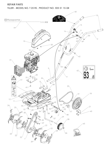 Husqvarna Motorhacken 966840401 T25RS