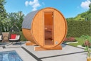 Vorschaubild Wolff Finnhaus Terrassen-Saunafass Fasssauna 130
