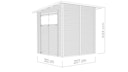 Vorschaubild Bertilo Gartenhaus Pent Modern 3 - 18 mm