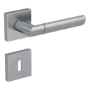 Vorschaubild Griffwerk Türgriff MONICA QUATTRO Schraubrosette- Perla Silbermatt