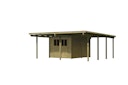 Vorschaubild Karibu Doppelcarport Eco 2 mit integriertem Abstellraum mittel - kesseldruckimprägniert