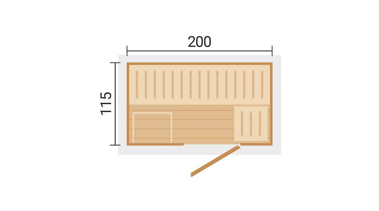 Weka Saunahaus Kaapi 1 mit Ganzglasfront - 40 mm inkl. gratis Sauna-Set im Wert von 70,99 €