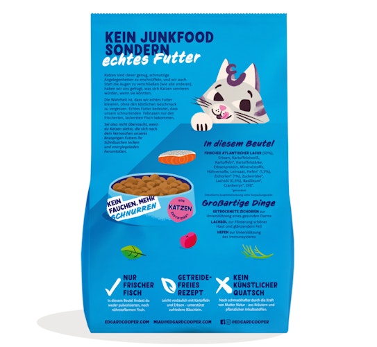 Edgard&Cooper Adult Lachs Katzentrockenfutter