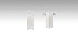 MEISTER Innenecken Fußleiste Profil 8PK/18PK (4 Stk./VPE selbstklebend)  Weiß 2001Zubehörbild