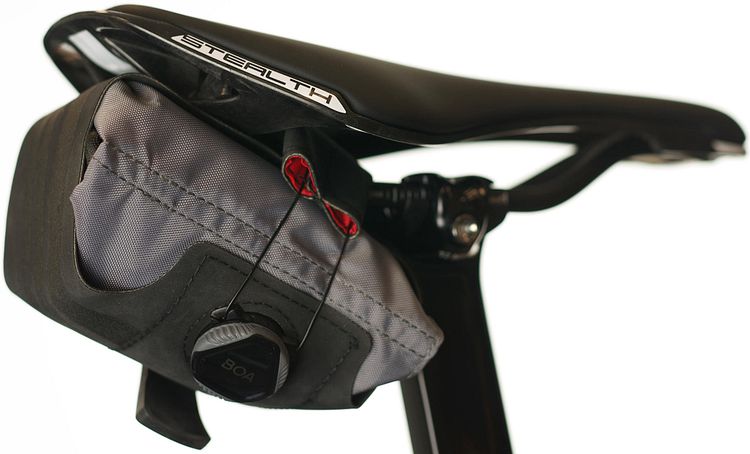 Silca Satteltasche Asymmetrico rot/grau