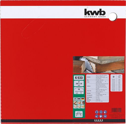 kwb Bk-Sägebl. HM Ø 300 x 30  Z28 593044