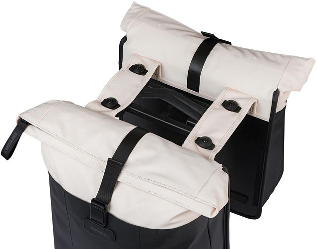Basil Doppeltasche Vive 35 l schwarz/beige schwarz / cremefarben