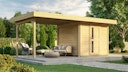 Vorschaubild Weka Gartenhaus Designhaus 172 B mit Design-Einzeltüre und Anbau (295 cm)