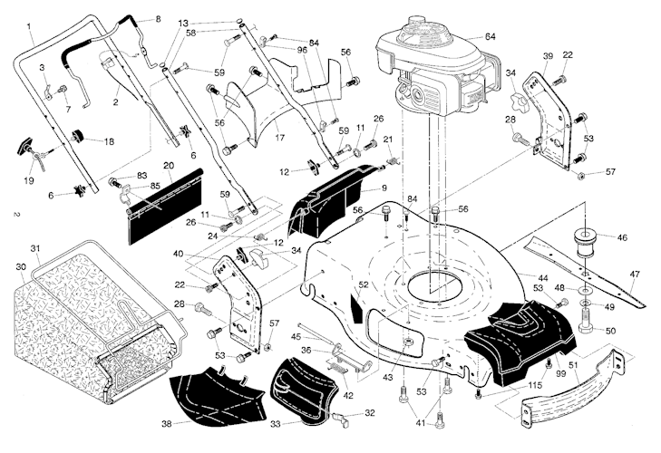 Husqvarna Rasenmäher gelegentliche Nutzung 96145002000 HU700AWD