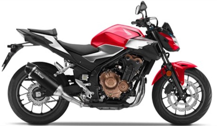 LeoVince SLIP-ON Edelstahl SBK NERO für HONDA CB/CBR 500 F/R/X