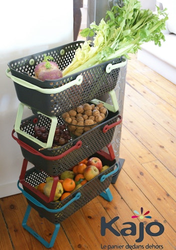 NOOR Gartenkorb Kajo 15 Liter Limette