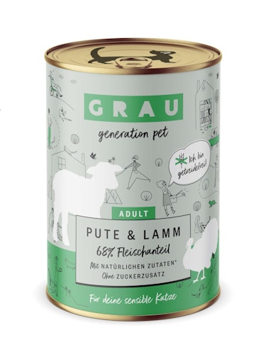 grau Katze 400 Gramm Katzennassfutter