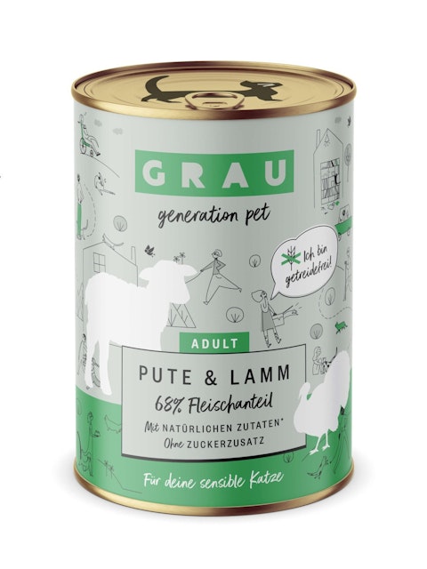 grau Katze 400 Gramm KatzennassfutterVorschaubild