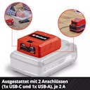 Vorschaubild Einhell USB-Akku-Adapter TC-CP 18 Li USB A/C-Solo 4514148