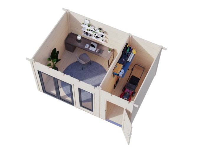 Palmako Gartenhaus Aurelia 12,4 m² - 44 mm