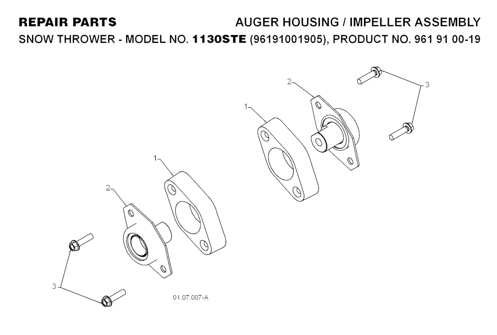 Explosionszeichnung Ersatzteile