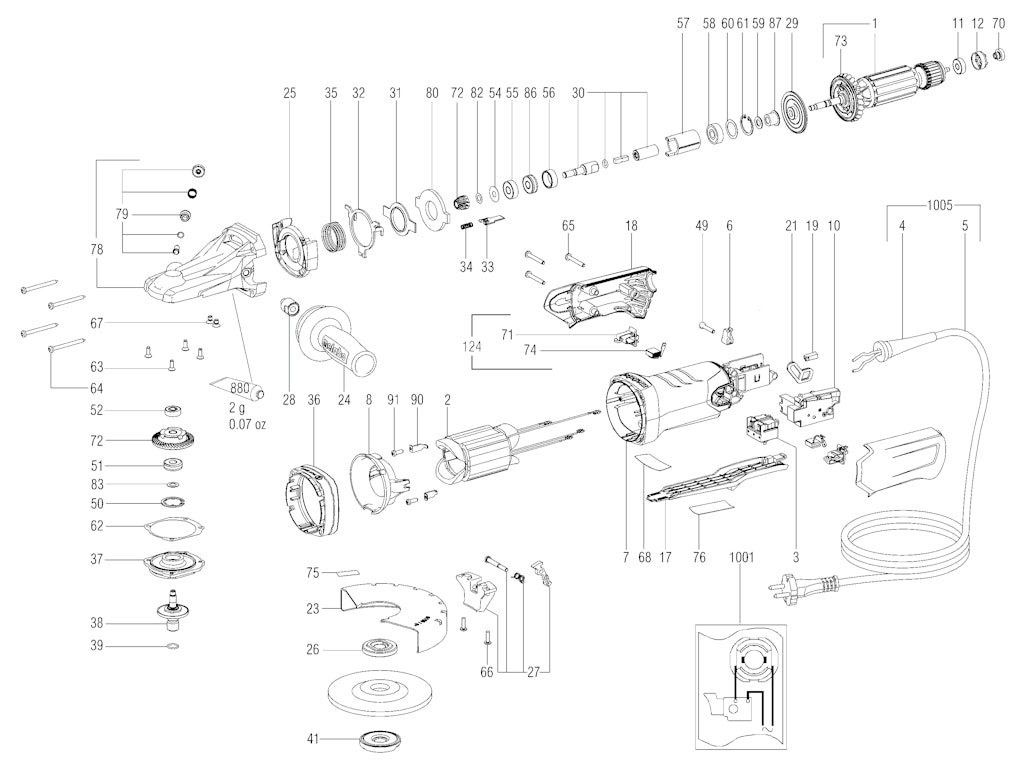Explosionszeichnung Ersatzteile