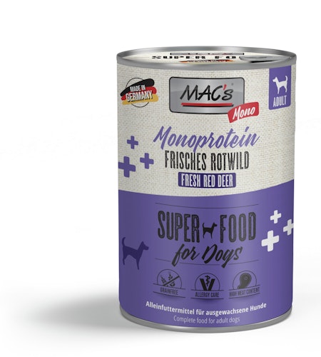 MAC's Dog MONO Sensitive 400g Dose Hundenassfutter