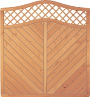 T&J CLASSICO Sichtschutz Rankgitter Krone Douglasie 1800 x 1800/1900 mm