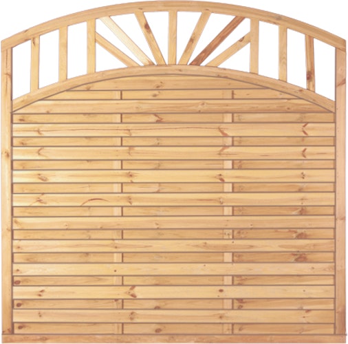 T&J FREIBURG Zaunelement Doppelbogen 180x180/160