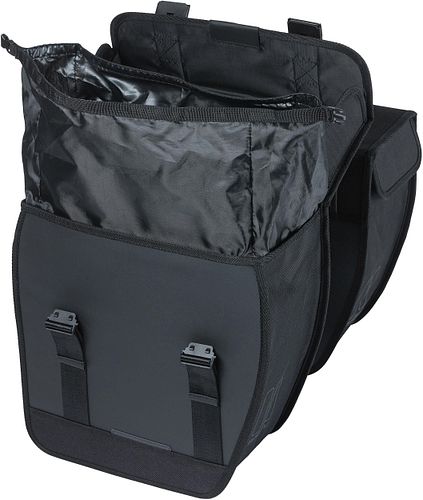 Basil Doppeltasche Tour schwarz 35 l MIK