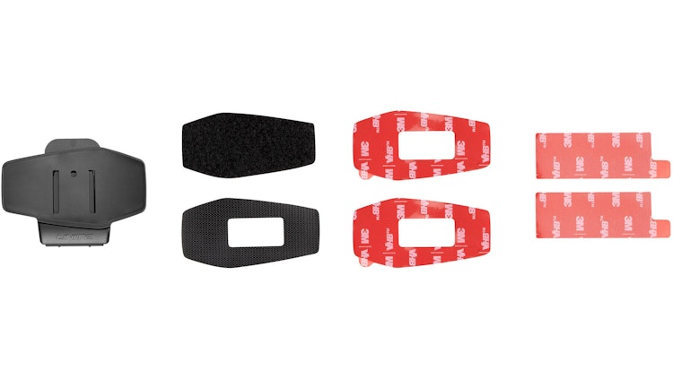 Interphone Befestigungs-Kit Klettstreifen, Klemmhalterung, Klebestreifen 3M Für U-COM 4 und U-COM 2