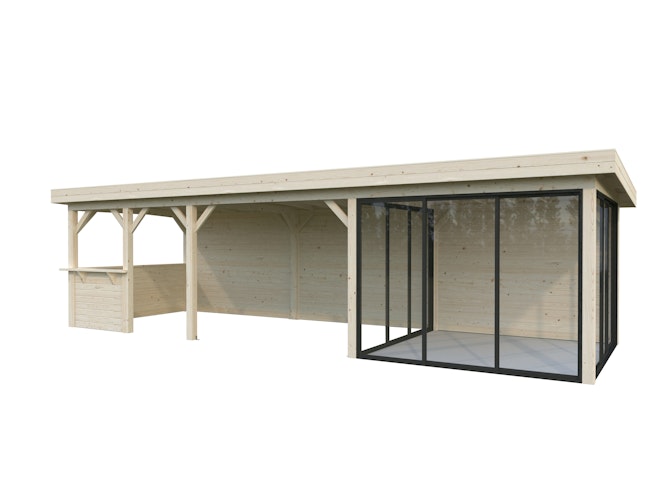 Palmako Carport/Pavillon Connect Lenna 24,9 m² Set 416 Slide