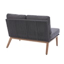 Vorschaubild Diamond Garden Modullounge lange Ecke rechts PALMA, Premium Teak / Alu / Rope / Sunproof (100 % Polypropylen) - Auslaufartikel