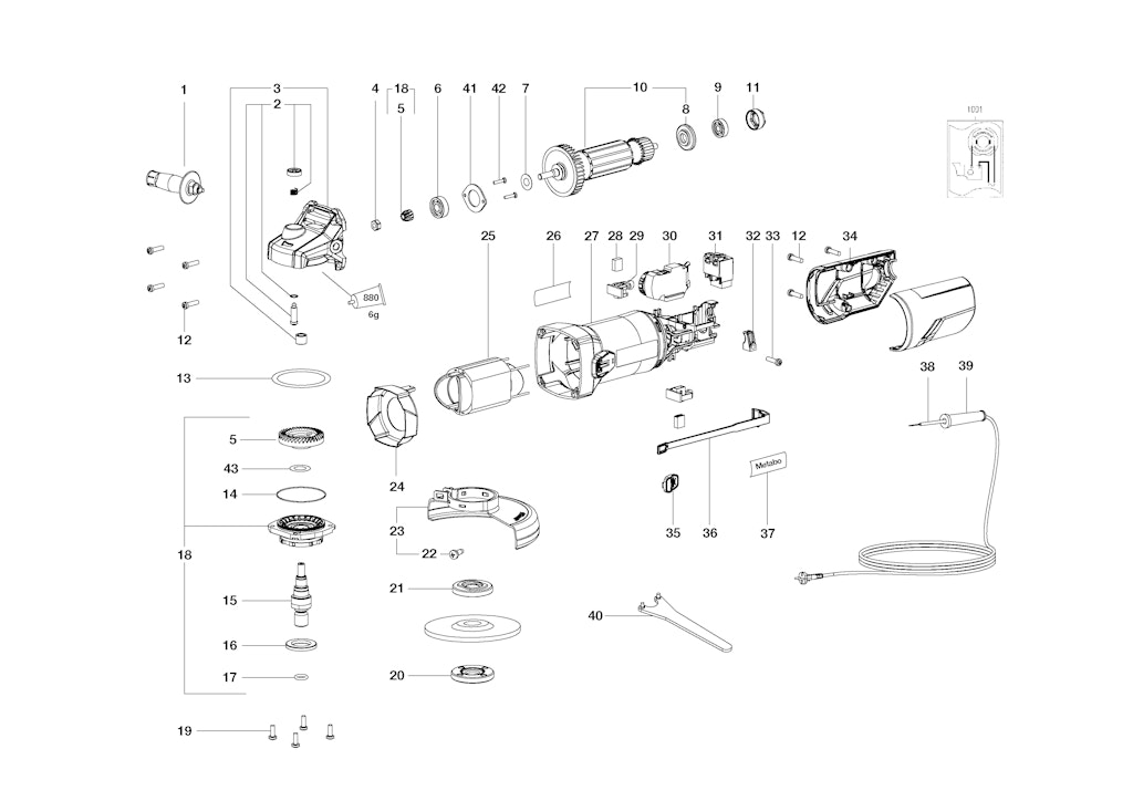 Explosionszeichnung Ersatzteile