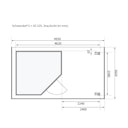 Vorschaubild Karibu Woodfeeling Gartenhaus Schwandorf 3/5 inkl. 225 cm Schleppdach//Seiten- und Rückwand