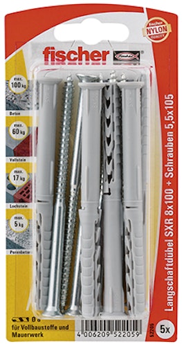 FISCHER Rahmendübel mit Schrauben SXR 8x100 Z K (5 St.)