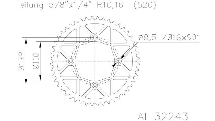 Afam Kettenrad 72306