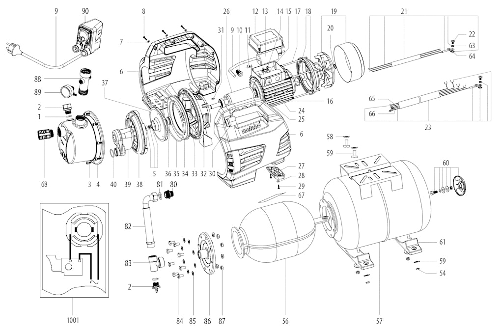Explosionszeichnung Ersatzteile