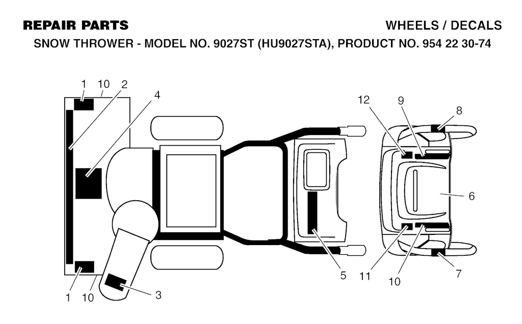 Explosionszeichnung Ersatzteile