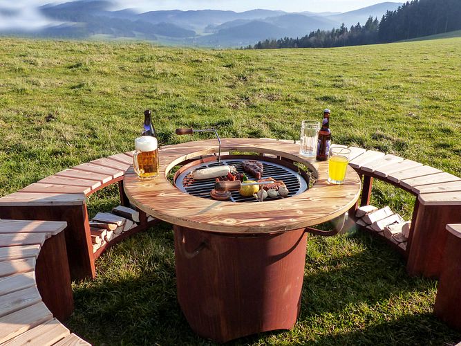 Badeko Grill-/Feuerstelle „Freiburg“ in Edelrostoptik