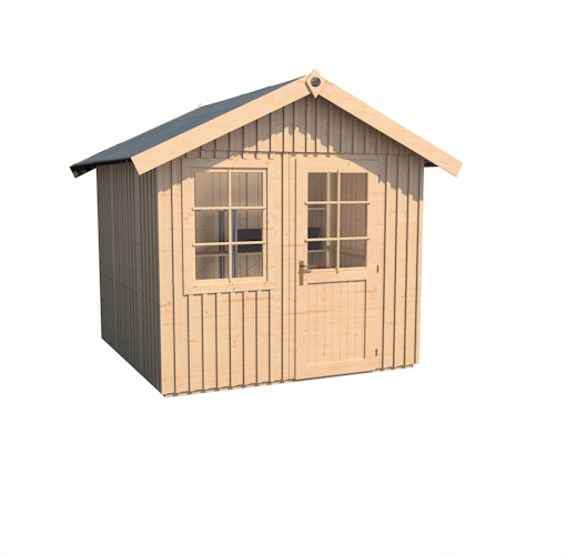 Weka Schwedenhaus 410 mit extra hoher Tür - 44 mm (aufgedoppelt)