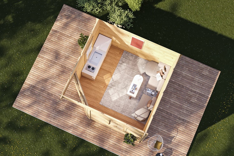 Wolff Finnhaus Gartenhaus Gena 3333 - 40 mm