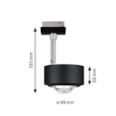 Vorschaubild Paulmann URail LED Schienenspot Aldan Einzelspot Schwarz matt